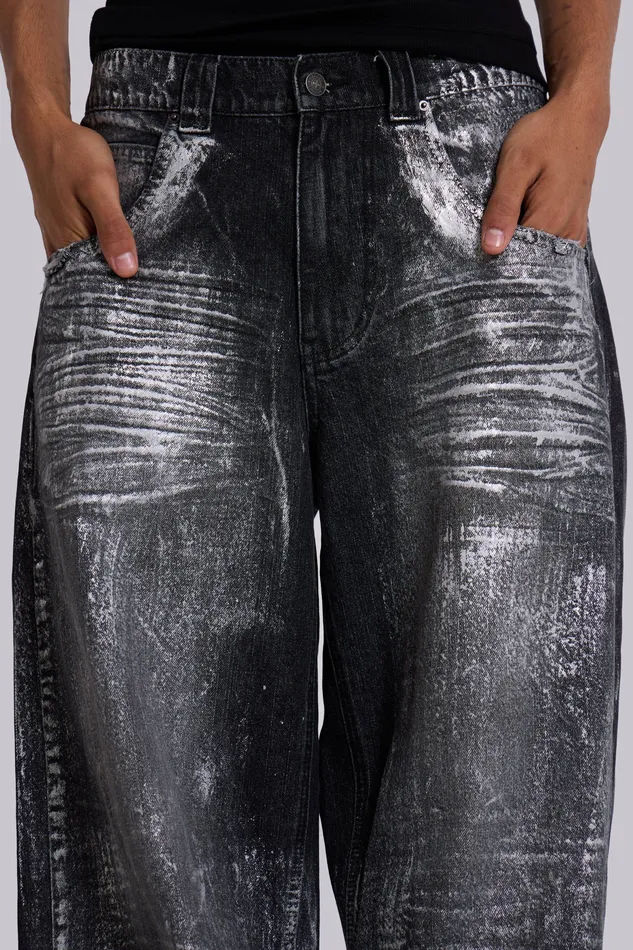 Gunmetal Colossus Jeans Denim Jaded London Men