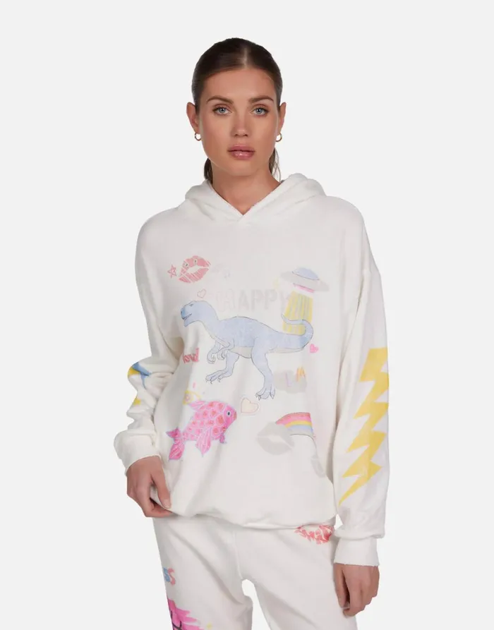 Harmony Dino Elements Milk Women039s Lauren Moshi Hoodies