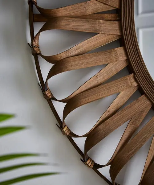 Home Accessories Joebrowns Homeware Boho Bamboo Wall Mirror Natural Home Accessories Joebrowns Homeware Boho Bamboo Wall Mirror Natural