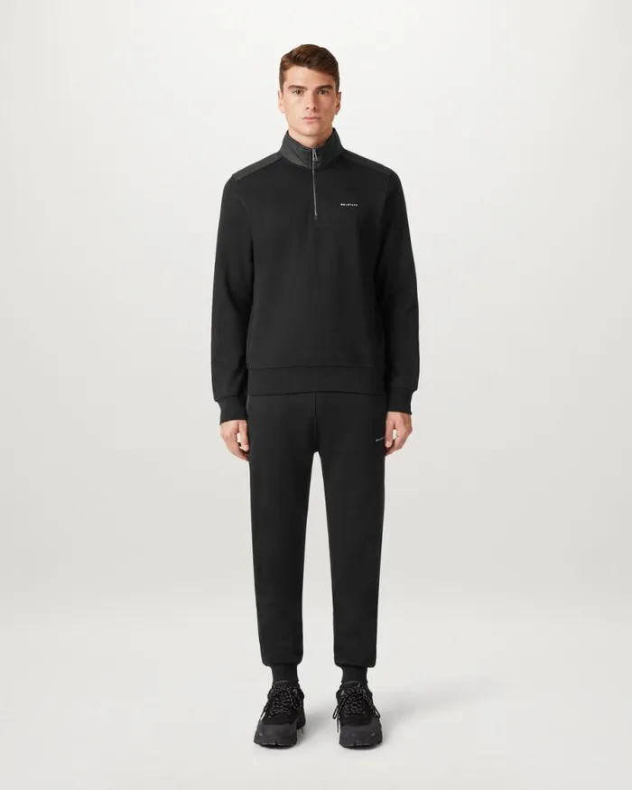 Hoodies and Sweatshirts Men Belstaff Alloy Quarter Zip Sweatshirt Black Hoodies and Sweatshirts Men Belstaff Alloy Quarter Zip Sweatshirt Black