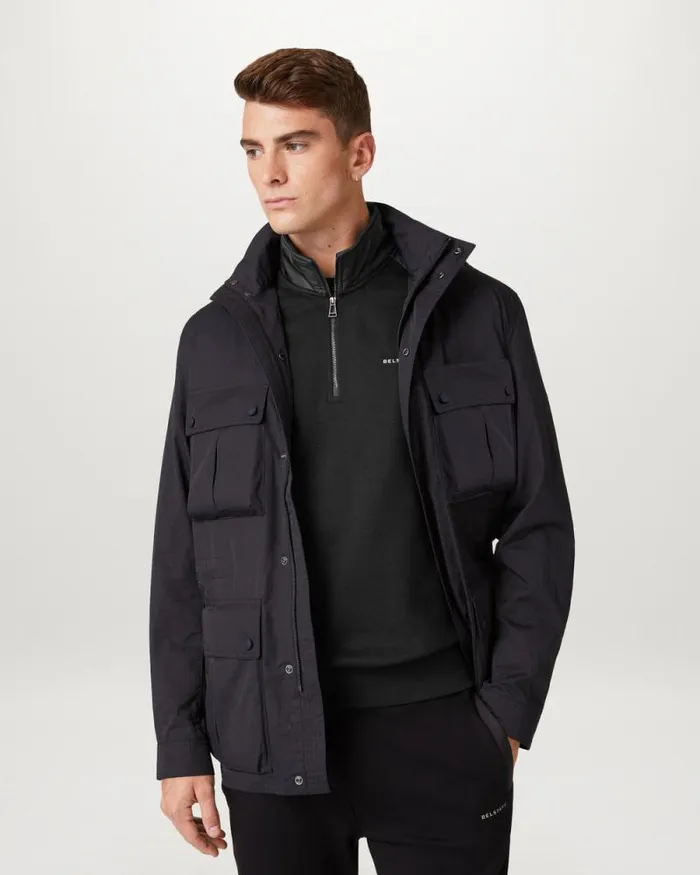 Hoodies and Sweatshirts Men Belstaff Alloy Quarter Zip Sweatshirt Black Hoodies and Sweatshirts Men Belstaff Alloy Quarter Zip Sweatshirt Black