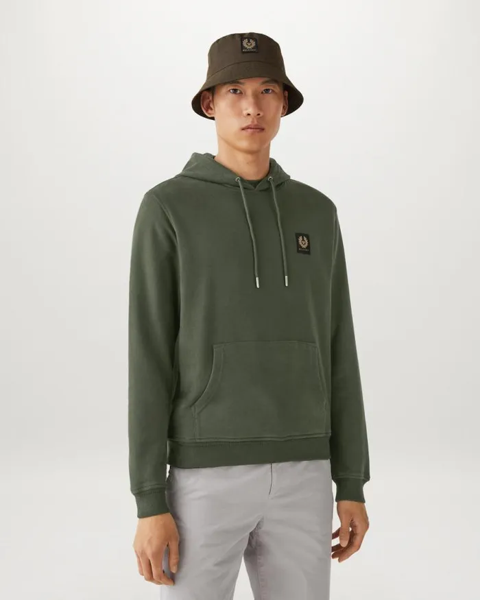 Hoodies and Sweatshirts Men Belstaff Belstaff Hoodie Tile Green Hoodies and Sweatshirts Men Belstaff Belstaff Hoodie Tile Green