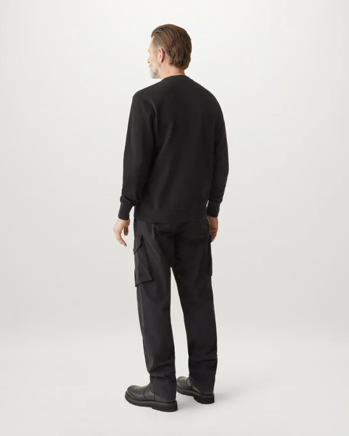 Hoodies and Sweatshirts Men Belstaff Centenary Applique Label Sweatshirt Black British Khaki