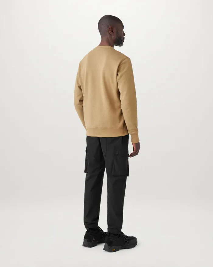 Hoodies and Sweatshirts Men Belstaff Centenary Applique Label Sweatshirt British Khaki Black