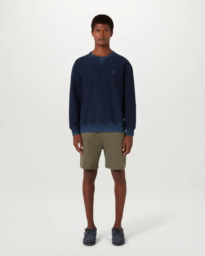 Hoodies and Sweatshirts Men Belstaff Hockley Crewneck Sweatshirt Insignia Blue