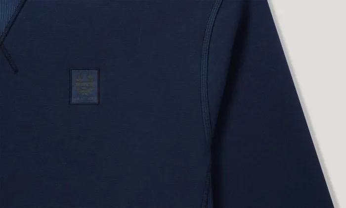 Hoodies and Sweatshirts Men Belstaff Hockley Crewneck Sweatshirt Insignia Blue