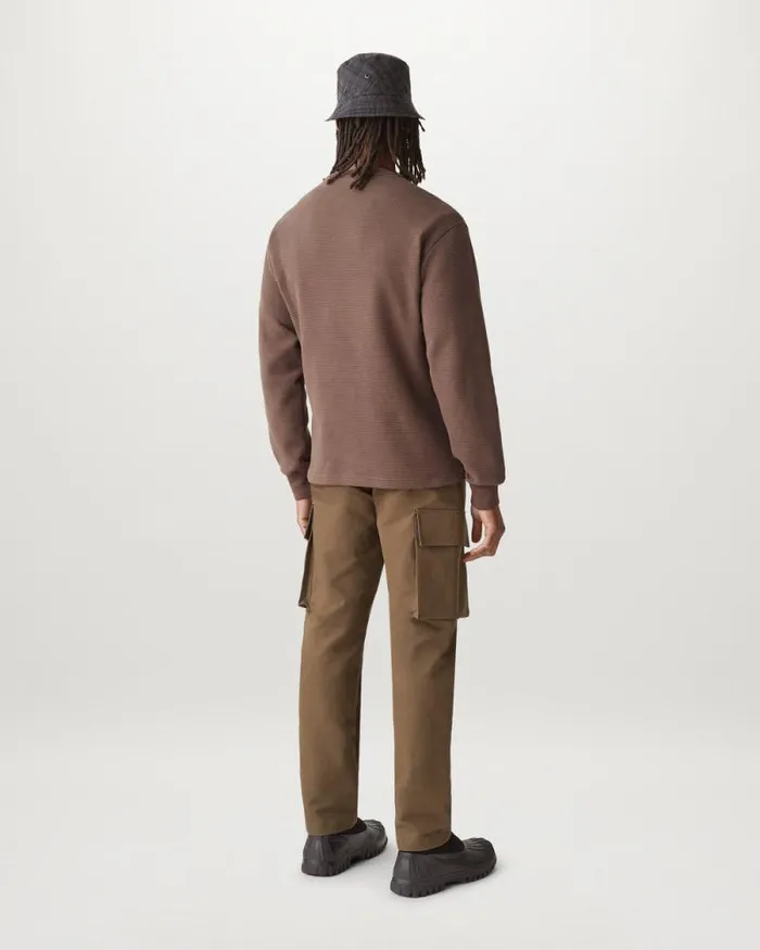 Hoodies and Sweatshirts Men Belstaff Works Crewneck Sweatshirt Clay Brown
