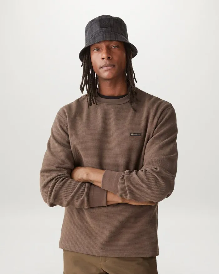 Hoodies and Sweatshirts Men Belstaff Works Crewneck Sweatshirt Clay Brown