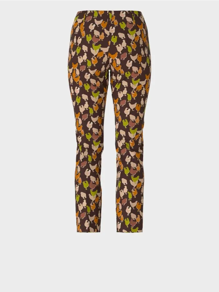 Hosen Damen Marc Cain Pants SYDNEY Im HhnerPrint Dark Wood