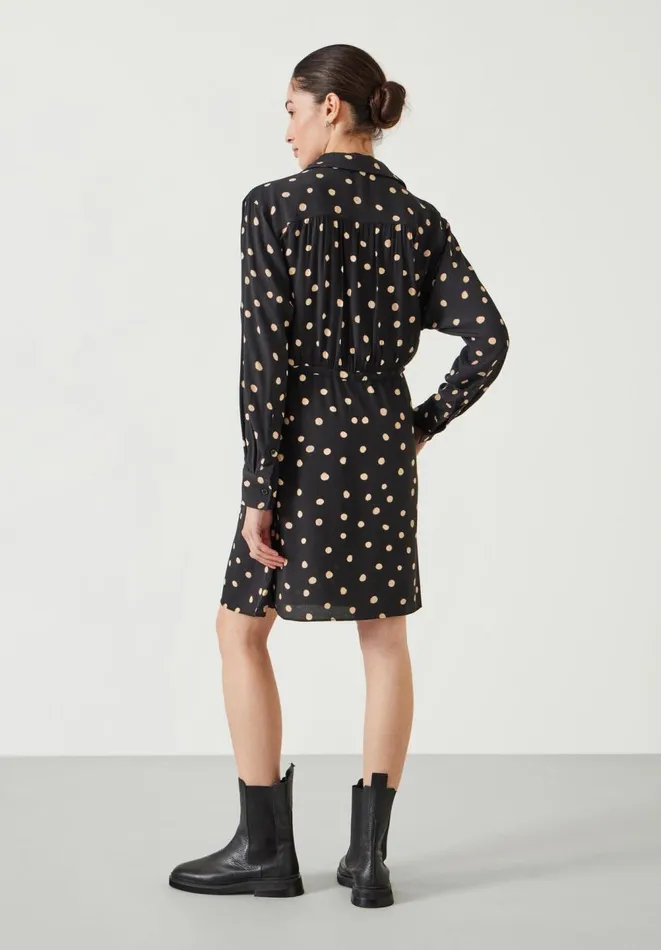 Hush Dresses Women Alba Mini Relaxed Shirt Dress Painted Polka Hush Dresses Women Alba Mini Relaxed Shirt Dress Painted Polka