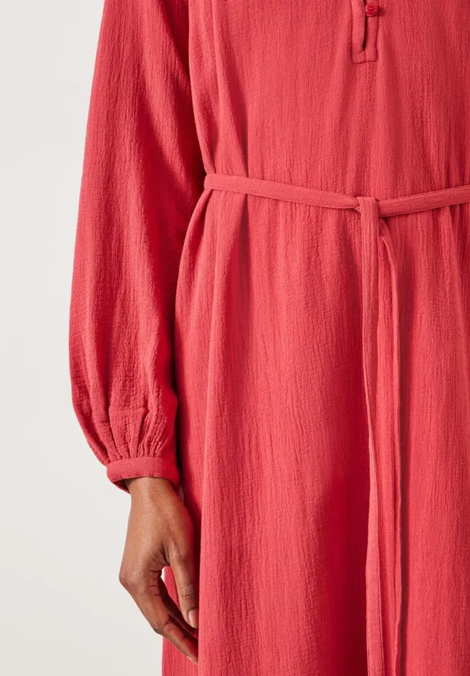 Hush Dresses Women Clarice Cotton Cheesecloth Midi Dress Rust Hush Dresses Women Clarice Cotton Cheesecloth Midi Dress Rust