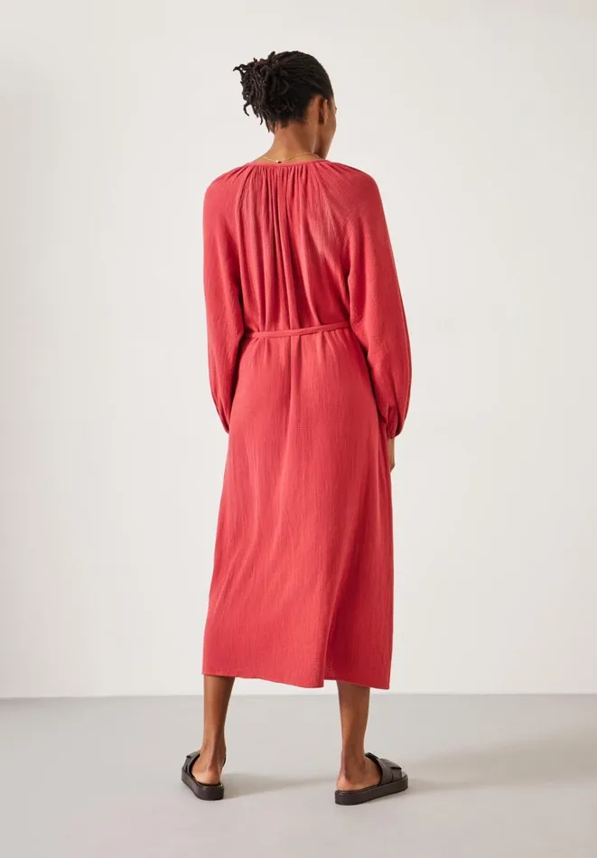 Hush Dresses Women Clarice Cotton Cheesecloth Midi Dress Rust Hush Dresses Women Clarice Cotton Cheesecloth Midi Dress Rust