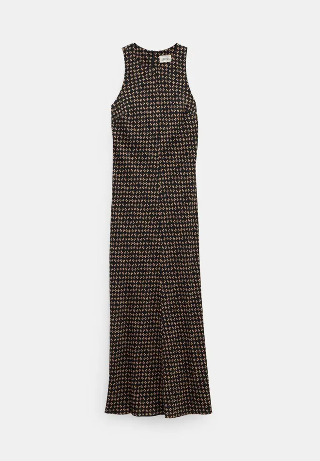 Hush Dresses Women Imani Maxi Dress Contrast Geo Brown