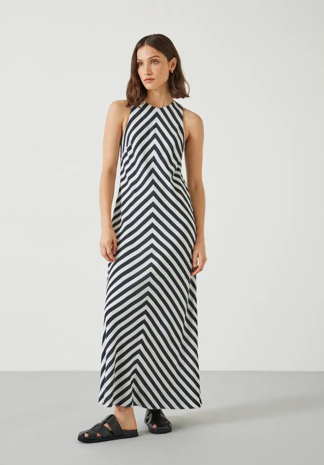 Hush Dresses Women Imani Stripe Maxi Dress Stripe Black