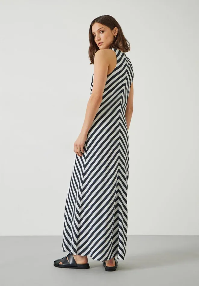 Hush Dresses Women Imani Stripe Maxi Dress Stripe Black