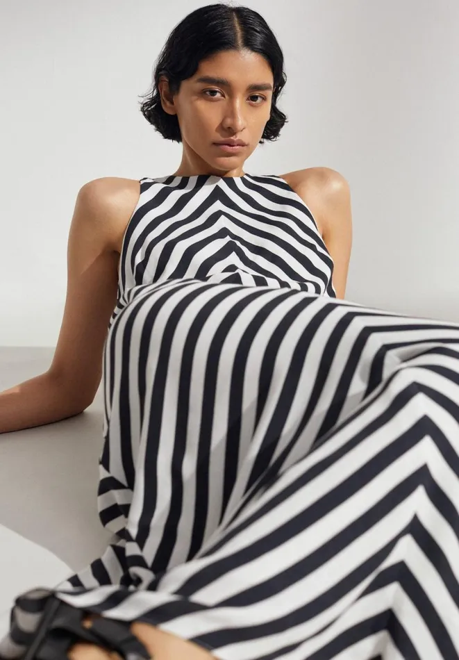Hush Dresses Women Imani Stripe Maxi Dress Stripe Black