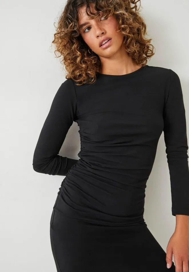 Hush Dresses Women Long Sleeve Mini Judy Dress Black Hush Dresses Women Long Sleeve Mini Judy Dress Black
