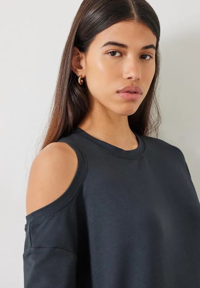 Hush Dresses Women Neena Cut Out Midi Dress Anthracite