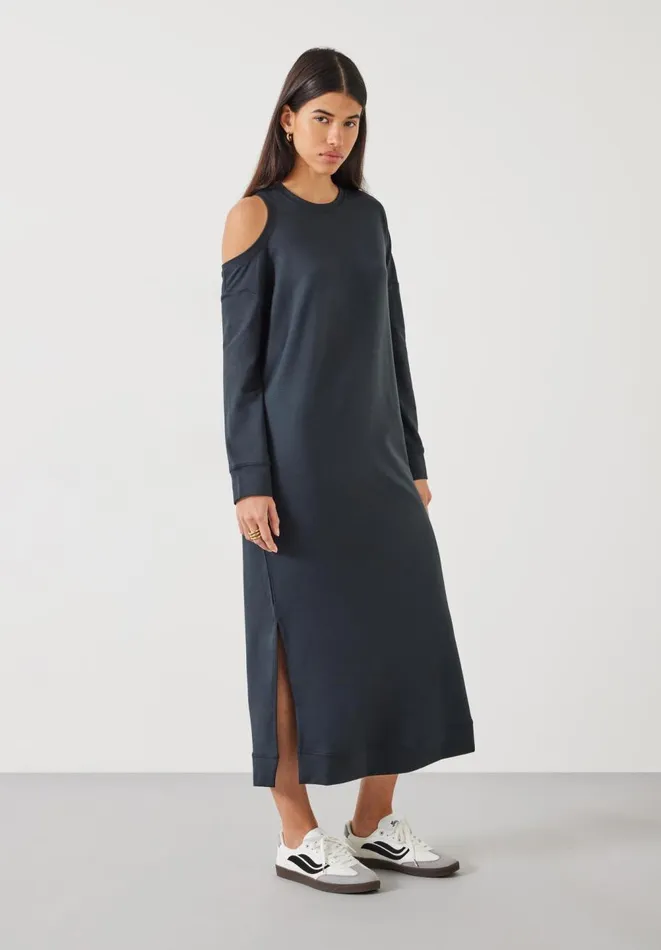 Hush Dresses Women Neena Cut Out Midi Dress Anthracite