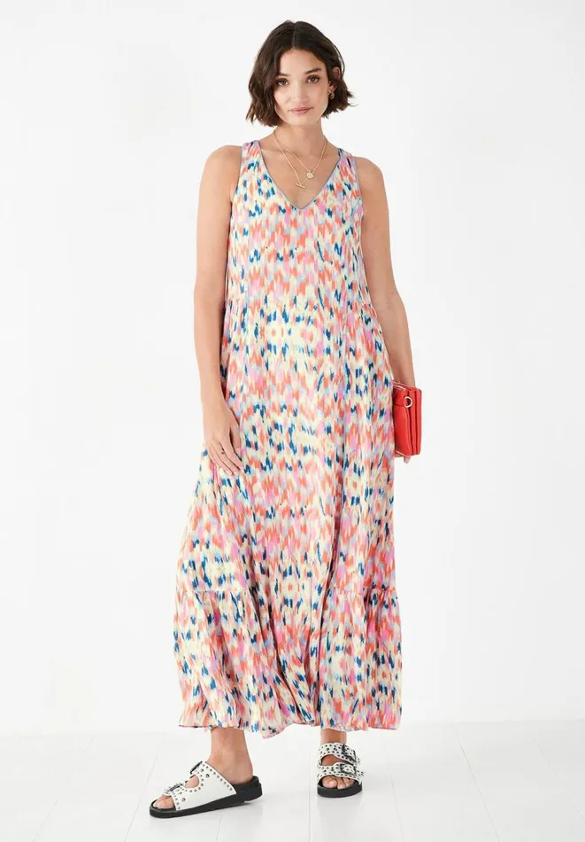 Hush Dresses Women Portobello Maxi Dress Ikat Multi