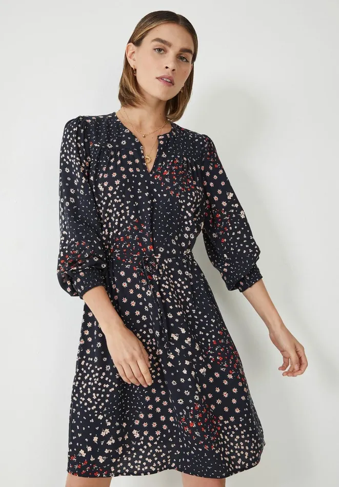 Hush Dresses Women Priya Mini Dress Floral Patchwork Navy Hush Dresses Women Priya Mini Dress Floral Patchwork Navy