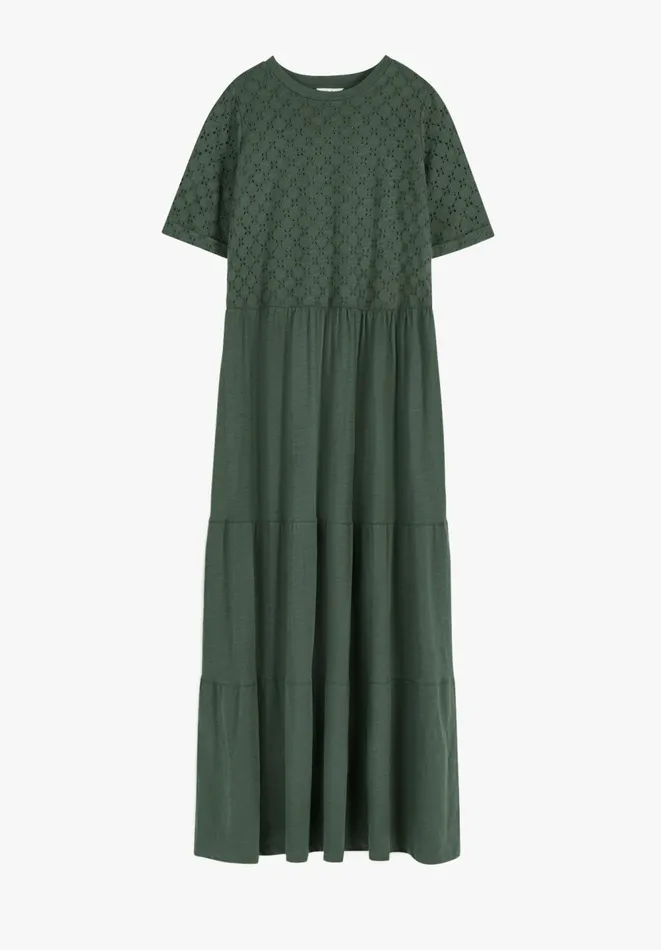 Hush Dresses Women Thalia Broderie Midi Dress Darkest Green Hush Dresses Women Thalia Broderie Midi Dress Darkest Green