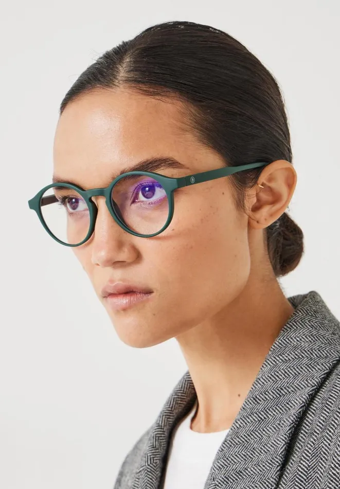 Hush Glasses Women Barner Le Marais Reading Glasses Dark Green