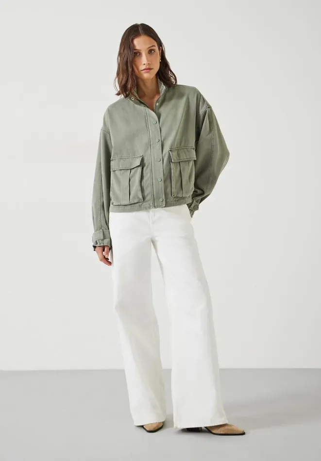 Hush Jackets and Coats Women Melinda Utility Jacket Green