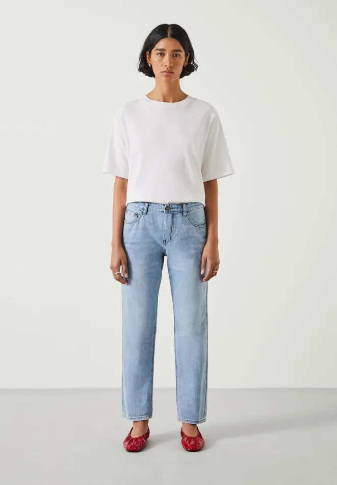 Hush Jeans Women Boyfriend Jeans Pale Blue Authentic