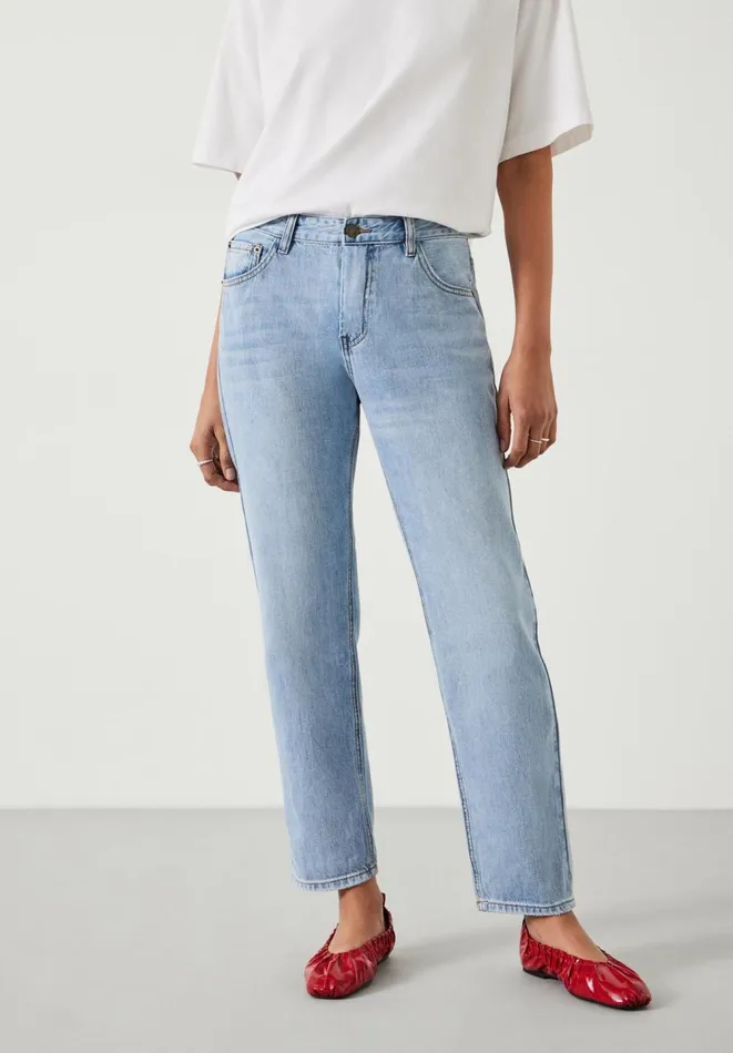 Hush Jeans Women Boyfriend Jeans Pale Blue Authentic