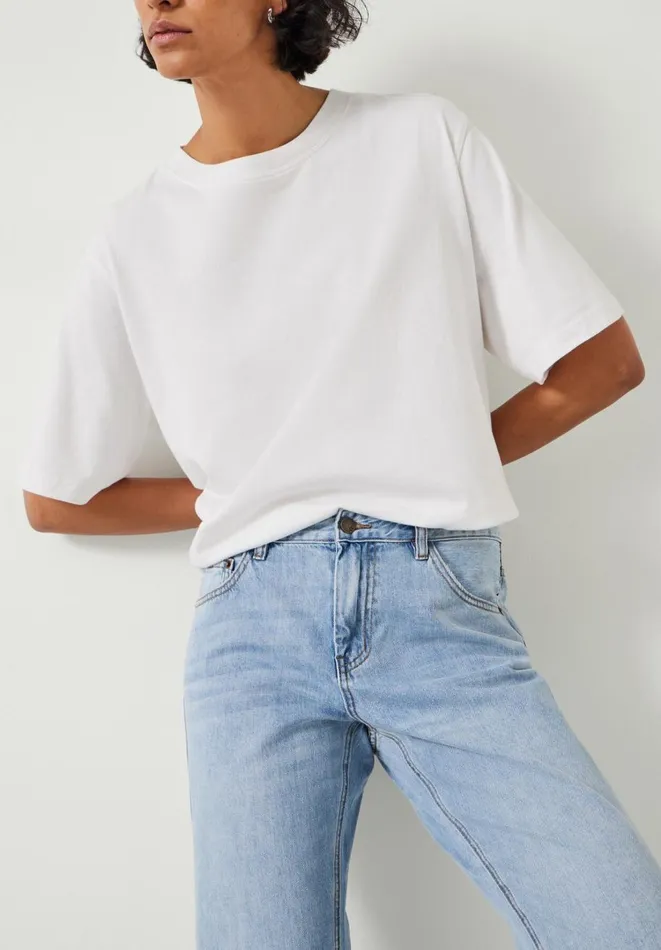 Hush Jeans Women Boyfriend Jeans Pale Blue Authentic