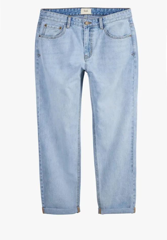 Hush Jeans Women Boyfriend Jeans Pale Blue Authentic