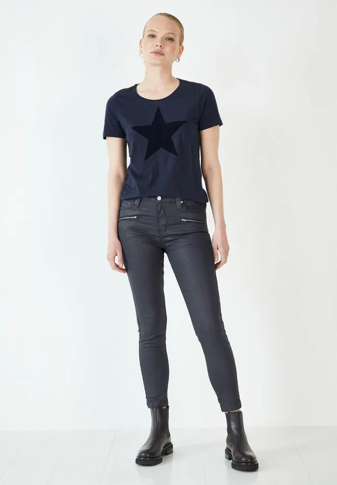 Hush Jeans Women Coated Jeans Midnight Navy