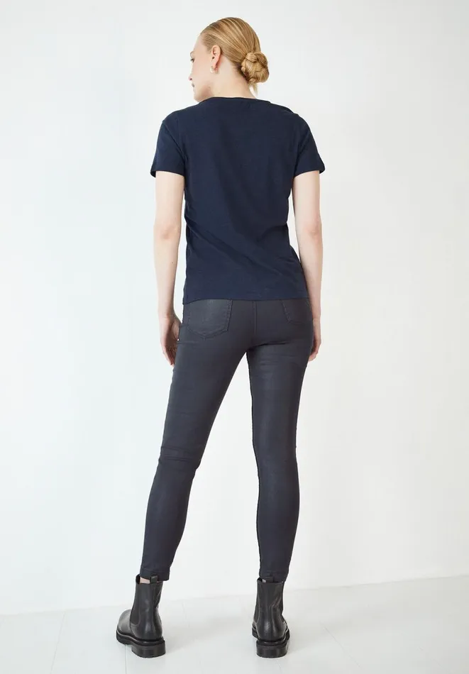 Hush Jeans Women Coated Jeans Midnight Navy