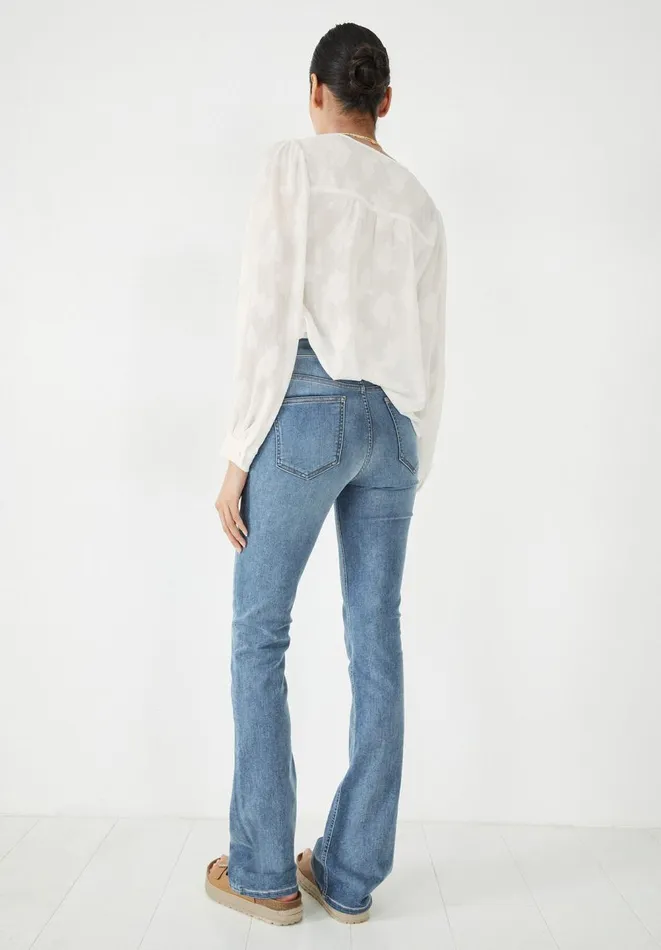 Hush Jeans Women Liv Flared Jeans Authentic Light Wash Hush Jeans Women Liv Flared Jeans Authentic Light Wash