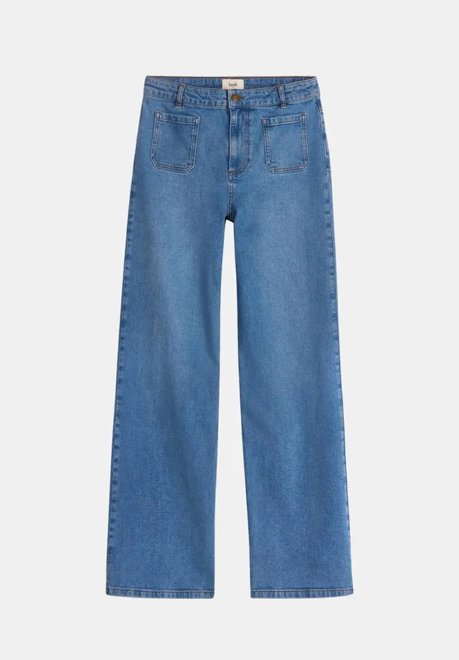 Hush Jeans Women Rowan Flared Jeans Mid Authentic Blue
