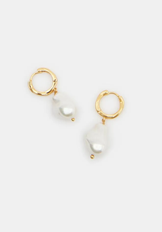 Hush Jewellery Women Baroque Pearl Drop Earring Gold 8211 Jewellery