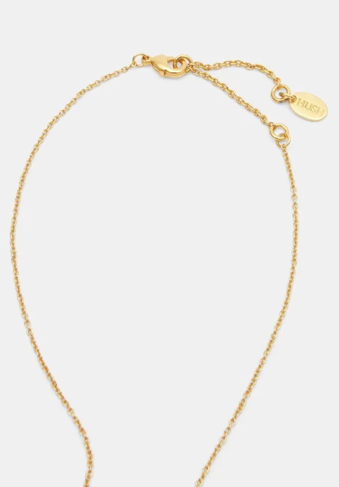 Hush Jewellery Women Parker Chunky Teardrop Pendant Necklace Gold Hush Jewellery Women Parker Chunky Teardrop Pendant Necklace Gold
