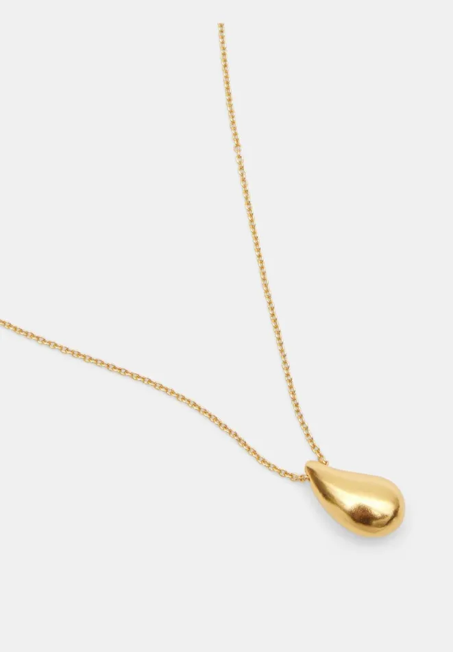Hush Jewellery Women Parker Chunky Teardrop Pendant Necklace Gold Hush Jewellery Women Parker Chunky Teardrop Pendant Necklace Gold