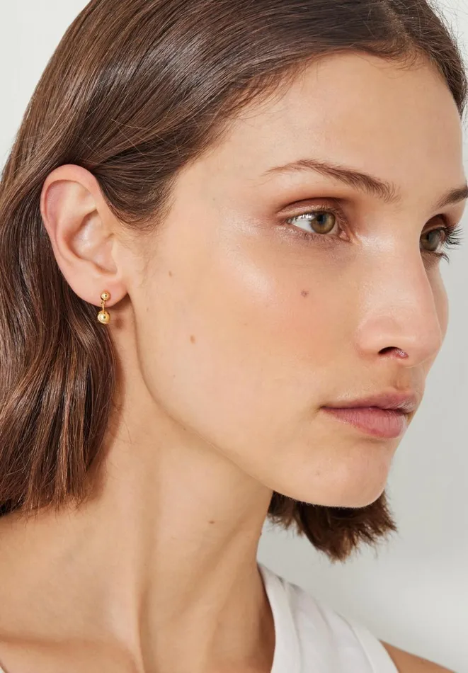 Hush Jewellery Women Serina Stud Drop Earrings Gold