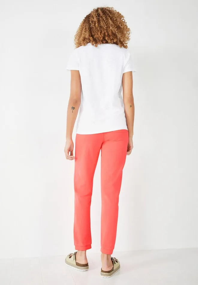Hush Joggers and Leggings Women Lindsey Washed Joggers Vibrant Coral Pink Hush Joggers and Leggings Women Lindsey Washed Joggers Vibrant Coral Pink
