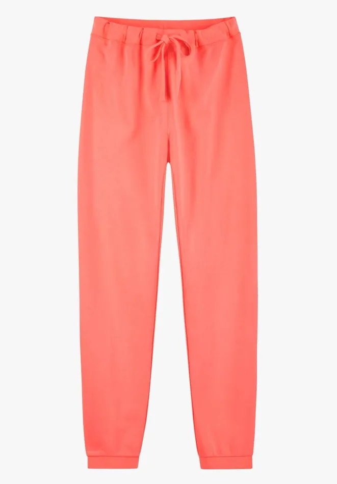 Hush Joggers and Leggings Women Lindsey Washed Joggers Vibrant Coral Pink Hush Joggers and Leggings Women Lindsey Washed Joggers Vibrant Coral Pink