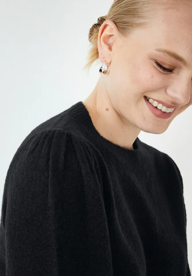 Hush Jumpers and Cardigans Women Hattie Wool Blend Crew Neck Jumper Black Hush Jumpers and Cardigans Women Hattie Wool Blend Crew Neck Jumper Black