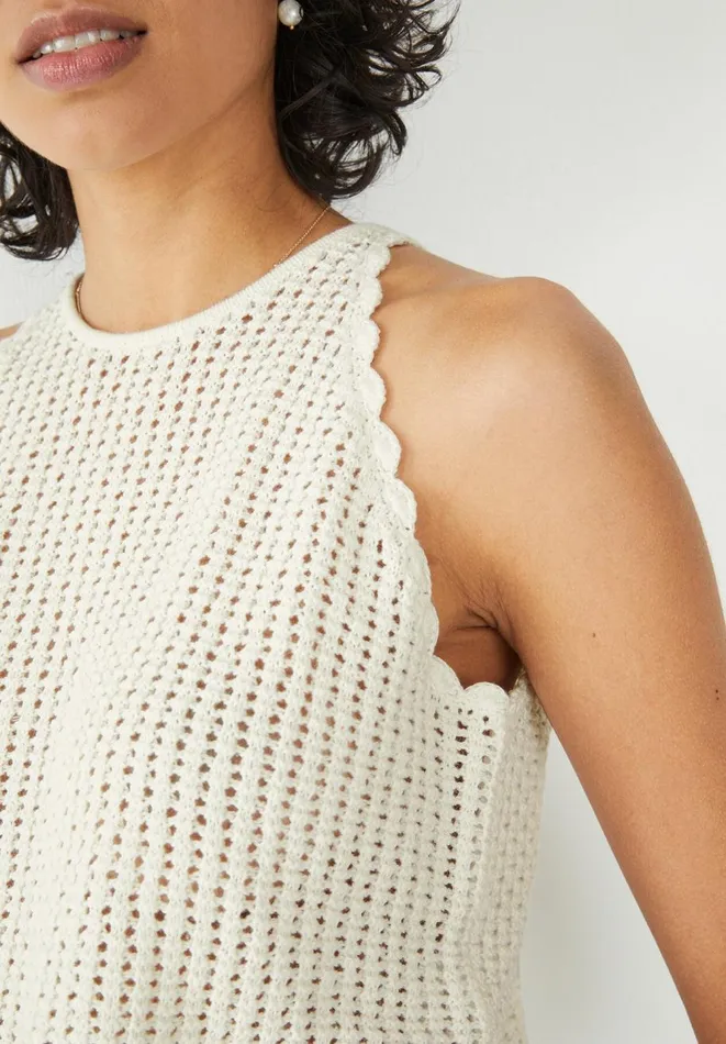 Hush Jumpers and Cardigans Women Lia Knitted Halter Top Ecru
