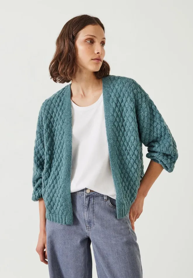 Hush Jumpers and Cardigans Women Mischa Textured Cardigan Sea Green