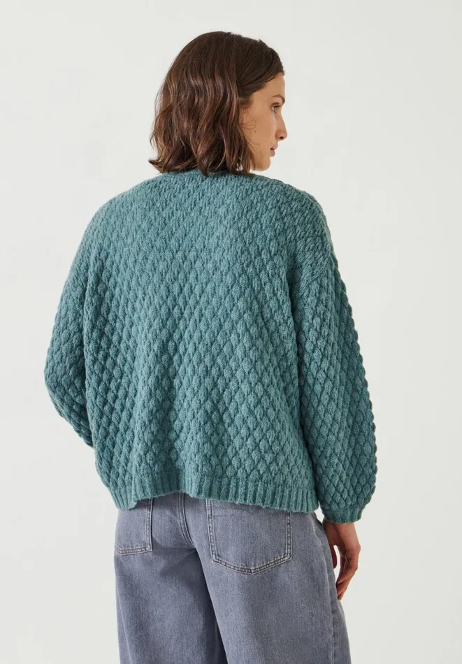 Hush Jumpers and Cardigans Women Mischa Textured Cardigan Sea Green