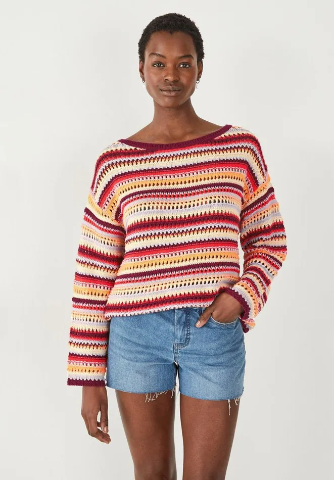 Hush Jumpers and Cardigans Women Myra Crochet Striped Jumper Multi