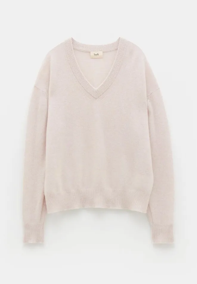 Hush Jumpers and Cardigans Women Scarlett Cashmere VNeck Jumper Neutral Hush Jumpers and Cardigans Women Scarlett Cashmere VNeck Jumper Neutral
