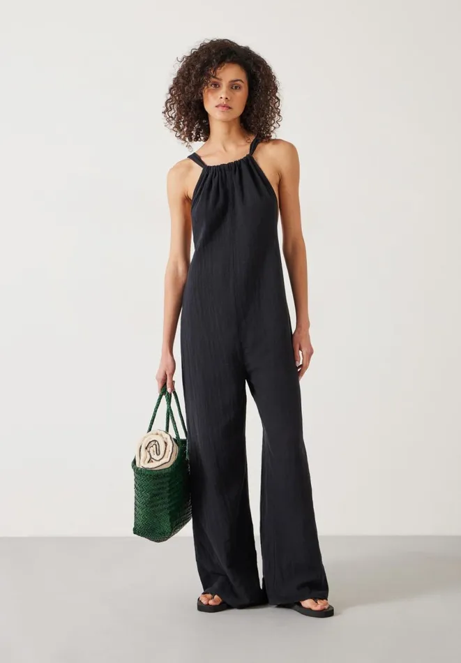 Hush Jumpsuits Women Billy Beach Jumpsuit Washed Black