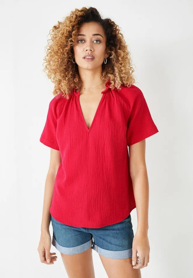Hush Shirts and Blouses Women Adila Top Red Hush Shirts and Blouses Women Adila Top Red